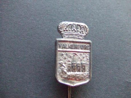 Valkenburg Limburg stadswapen met kroon,zilverkleurig